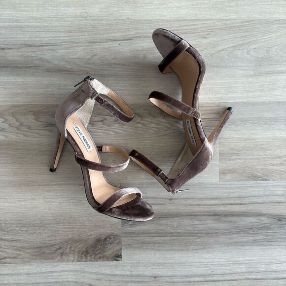 Steve Madden velvet champagne heels 8.5 - Picture 6 of 8